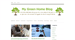 Desktop Screenshot of mygreenhomeblog.com