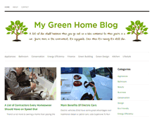 Tablet Screenshot of mygreenhomeblog.com